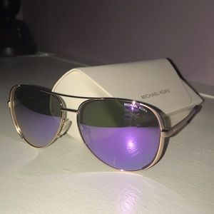 Michael Kors Aviator Purple Sunglasses